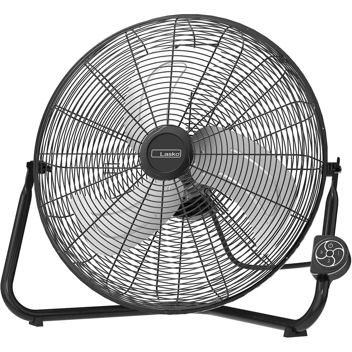 Lasko 20 High Velocity Fan with Remote Control, Floor or Wall Mount, Black  - Walmart.com