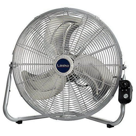 Lasko 20'' High Velocity QuickMount, Easily Converts from a Floor Wall Fan, Silver 2265QM