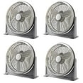 thumbnail image 1 of Lasko 20 Inch 3 Speed Cooling Air Circulator Portable Floor Fan, Gray (4 Pack), 1 of 6