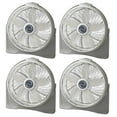 thumbnail image 1 of Lasko 20 Inch Cyclone Floor or Wall Mounted Pivoting Fan, White (4 Pack), 1 of 6