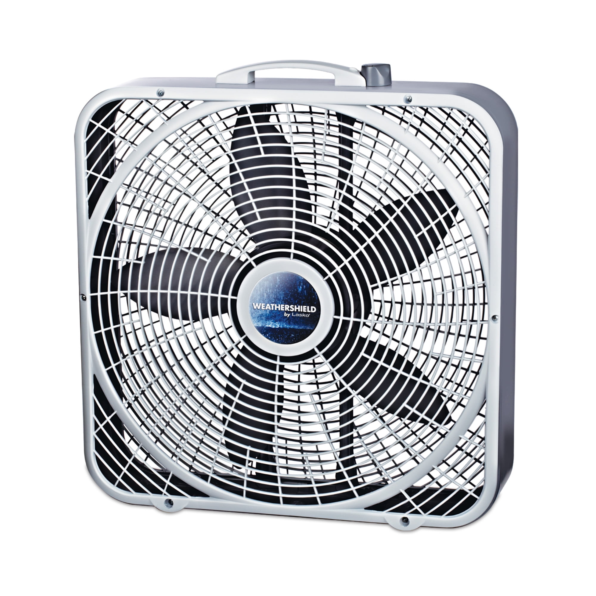 Lasko 20" WeatherShield Performance Box Fan with 3 Speeds, 22.5" H