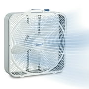 Lasko 20" Weather-Shield Performance 3-Speed Box Fan, 2000 CFM, White, 3720