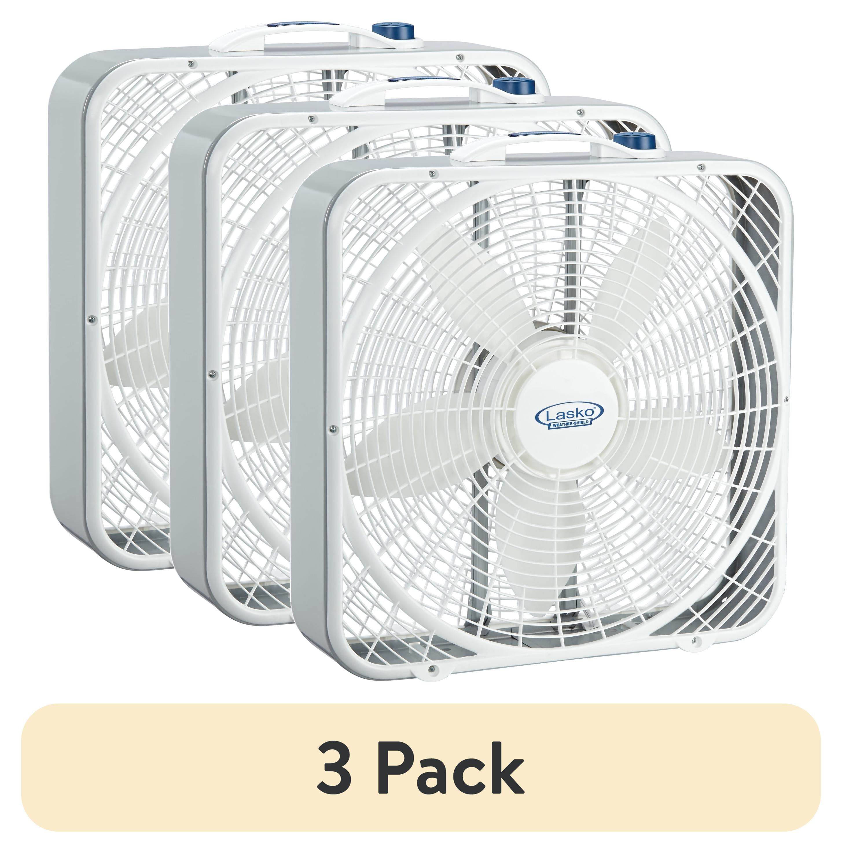 Box newest Fan with 3 Speeds, 3720, White