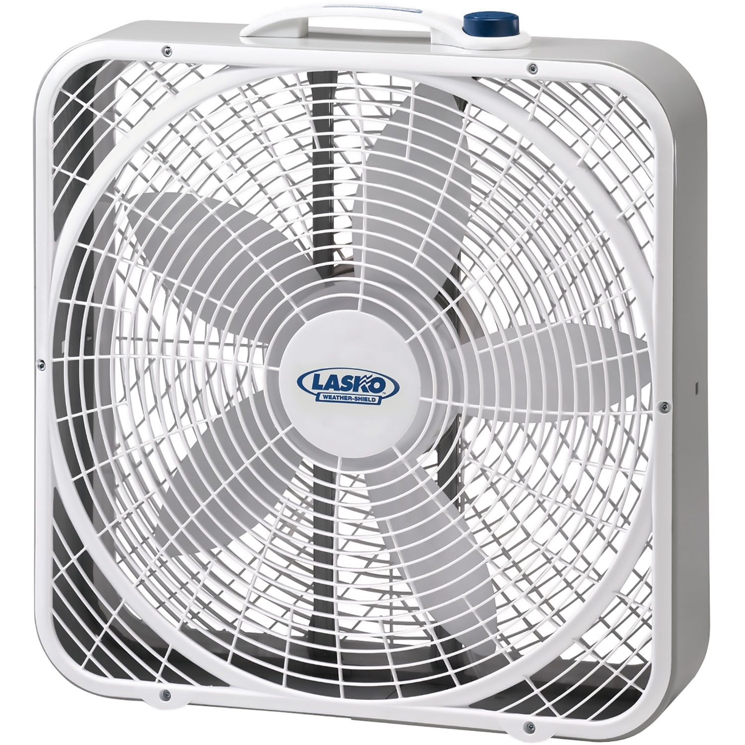 Lasko 20 Weather-Shield Performance Box Fan with Innovative Wind Ring®  System and 3 Speeds, 3720, White - Walmart.com