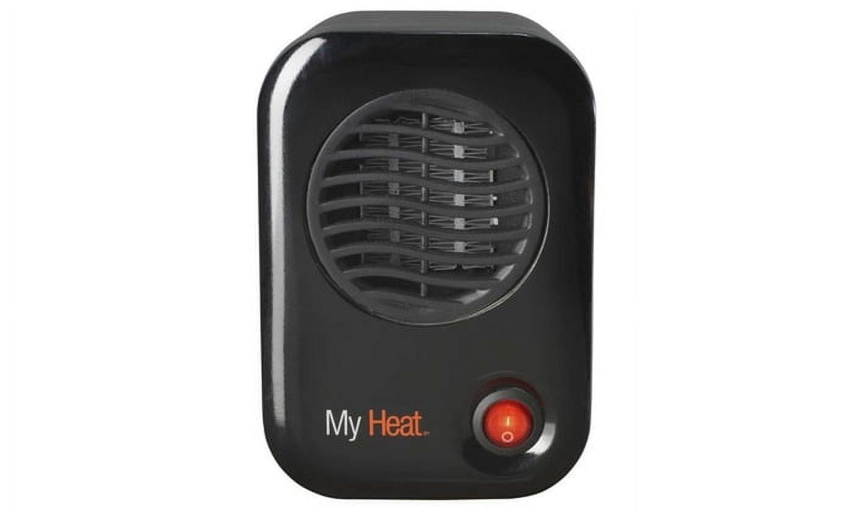 Black Ceramic Electric Personal Space Heater with Auto Shut-off