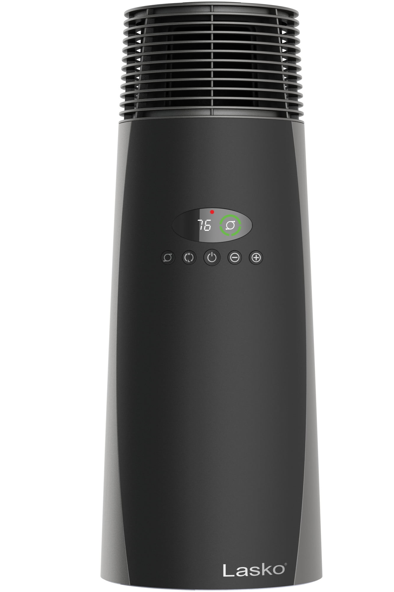 22" Black Ceramic Tower Heater with Thermostat and Remote