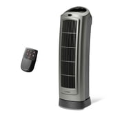Lasko 5538 Gray 1500W 2 Speed, Oscillating, Remote, Timer Ceramic Tower Space Heater