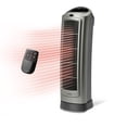 thumbnail interactive-video image 1 of Lasko 22" 1500W Oscillating 2- Speed Ceramic Tower Space Heater with Remote, Gray, 5538, 1 of 13