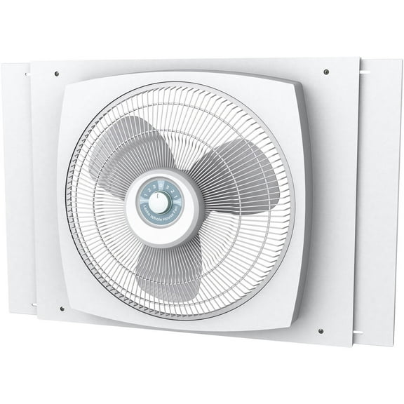 Lasko 22" Electrically Reversible Window Fan with 3 Speeds and Storm Guard, White, W16900, New