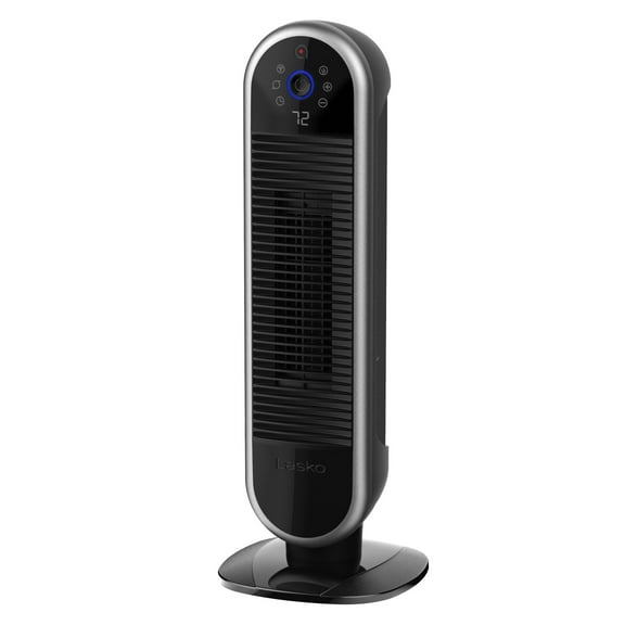 Lasko 22" Smart Tower Heater Powered by Aria, WiFi, Works with Alexa, Google, Black, AR122