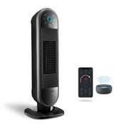 Lasko 22" Smart Tower Heater Powered by Aria, WiFi Connected, Works with Alexa, Google, Black, AR122, New