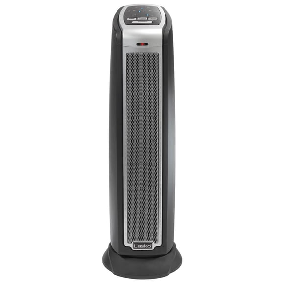 Lasko 1500W Electric Oscillating Ceramic Tower Space Heater with Remote, 5790, Black