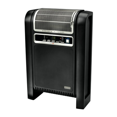 Lasko 25" 1500W Ceramic Space Heater with Ionizer and Remote, Black, 760000, New
