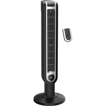 Lasko 2511 36” Oscillating 3-Speed Remote Control Tower Fan for Home, 36 Inch, Black