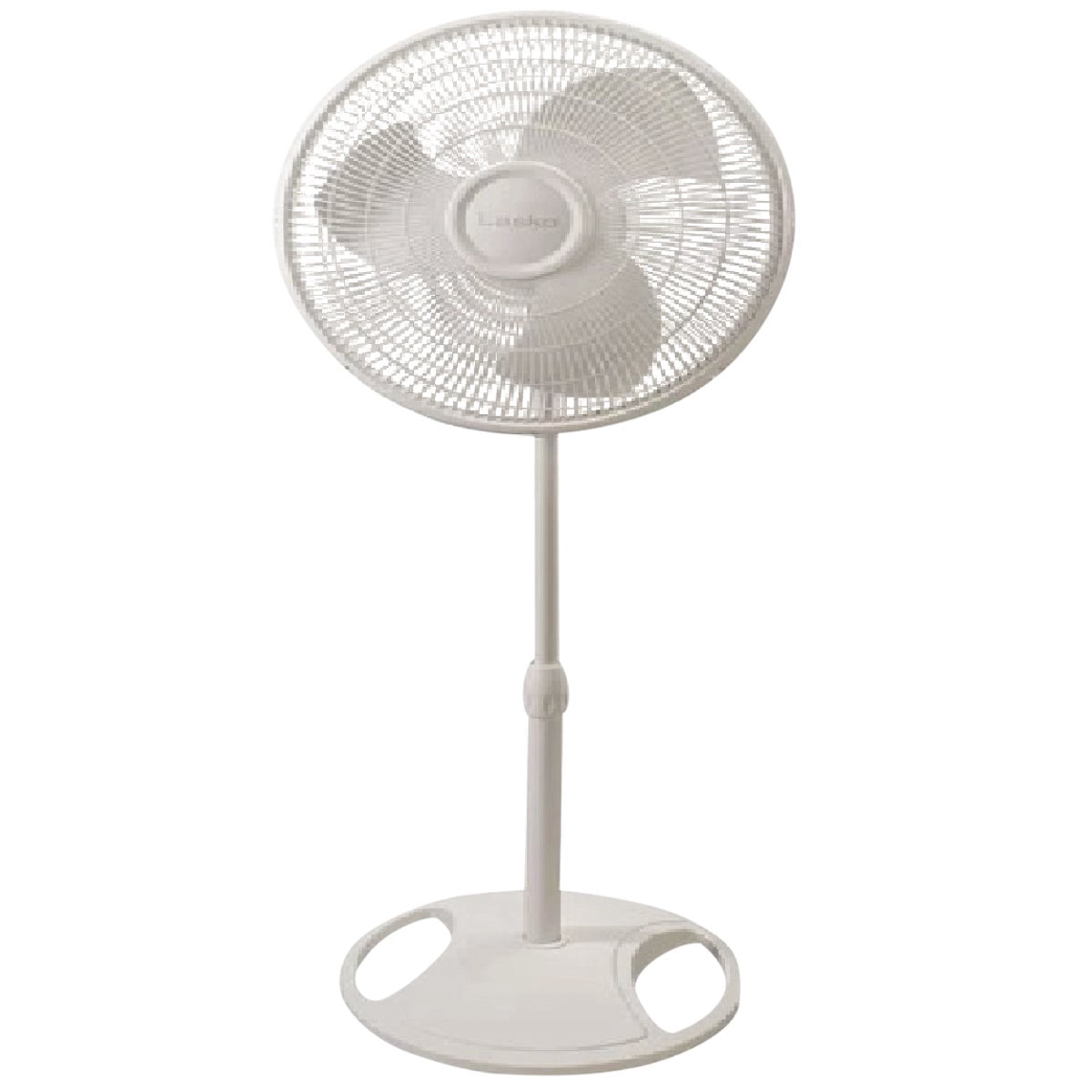 Lasko 2520 16 Inch 3-Speed Quiet Adjustable Tilting Wide-Area Oscillating Standing Pedestal Fan for Bedroom, Kitchen, Home, and Office, White