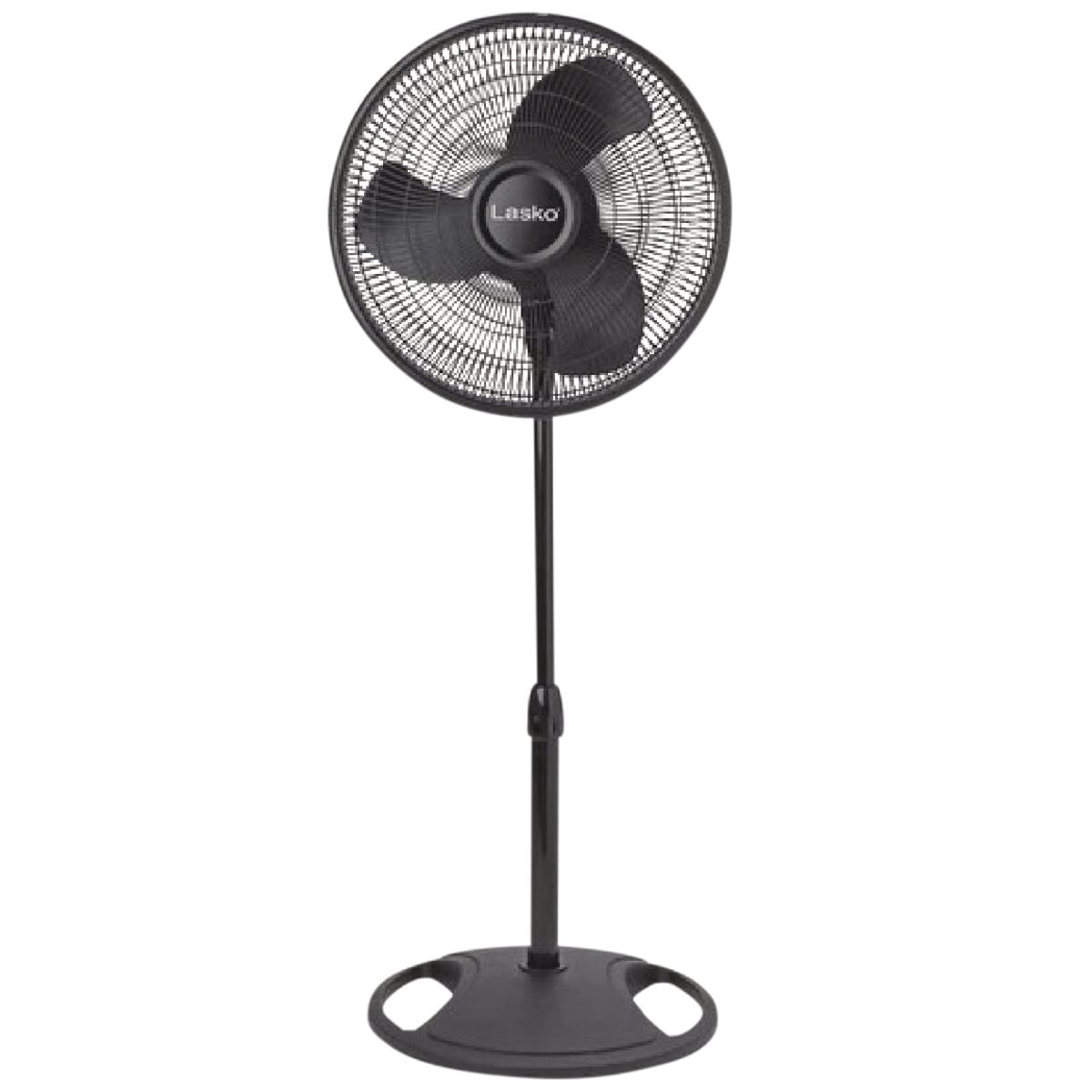 Lasko 2521 16 Inch 3-Speed Quiet Adjustable Tilting Wide-Area Oscillating Standing Pedestal Fan for Bedroom, Kitchen, Home, and Office, Black