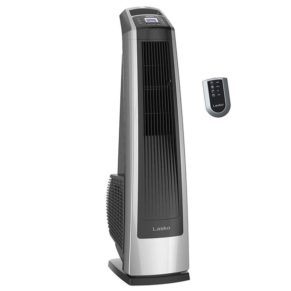 Lasko 35" High Velocity Oscillating Tower Fan with Remote Control, 3 Speeds, 7-Hour Timer, Black, U35115