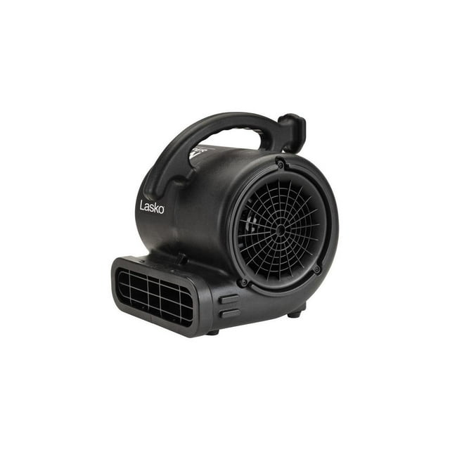 Lasko 3Speed Super Fan Max Air Mover Floor Fan with Outlets, SF20BK