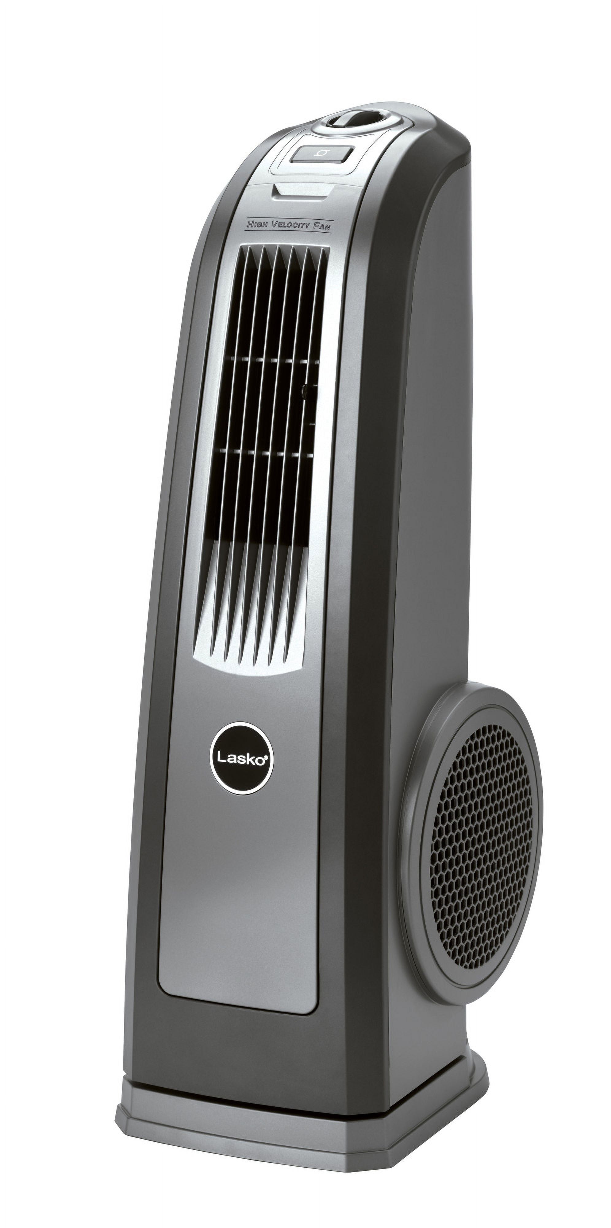 Lasko 30 Oscillating High Velocity Blower Tower Fan with 3 Speeds, Gray, 4924, Gray, New