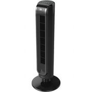 Lasko 32” Cooling 3- Speed Oscillating Tower Fan, Timer, Remote, Black, T32202, 10.7” L, New