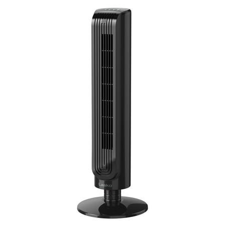 Lasko 32" Oscillating 3-Speed Tower Fan with Remote Control, Black, T32200