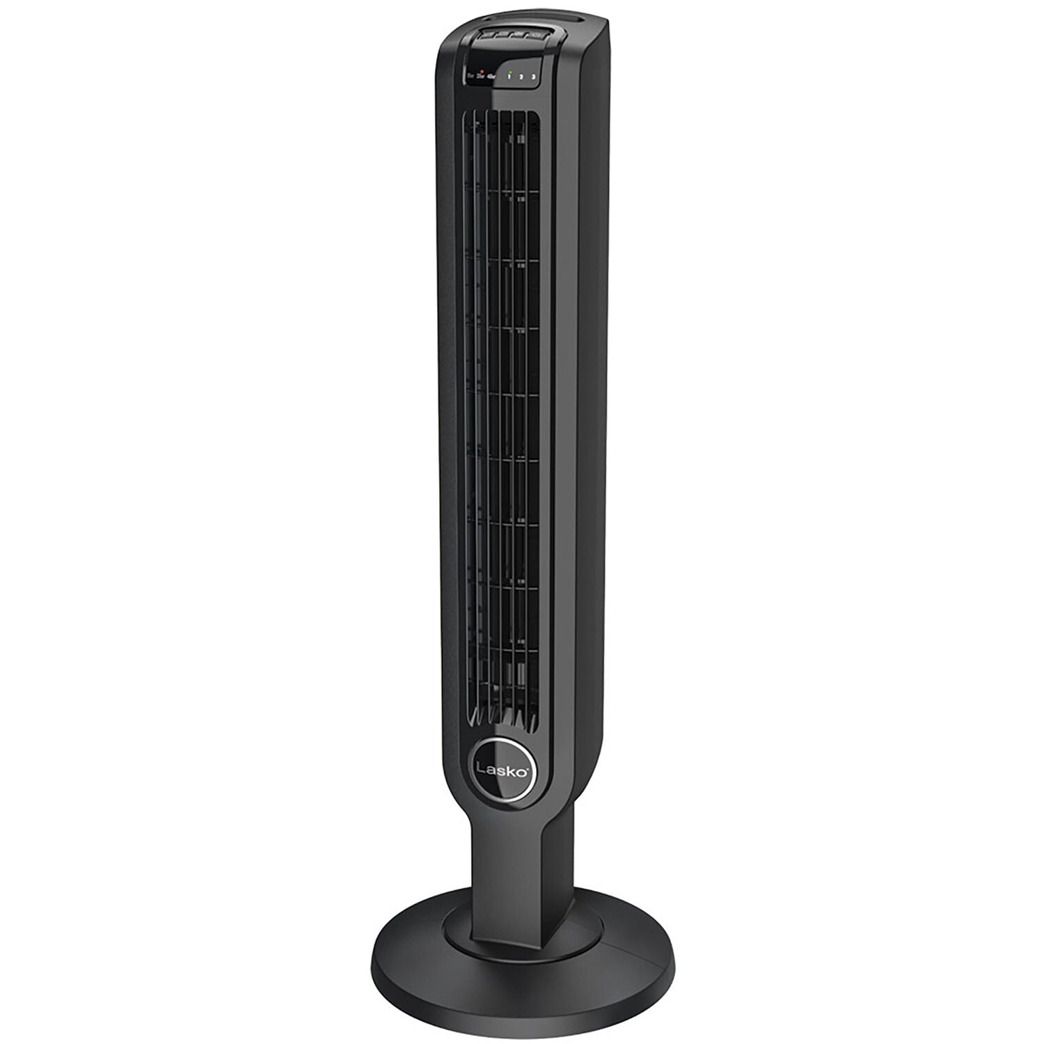 Lasko 42.5" Black Oscillating Tower Fan with Remote Control