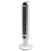 Lasko 36" 3-Speed Oscillating Tower Fan with Timer and Remote Control, White, 2510, New