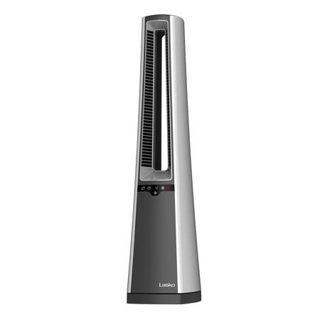Lasko - Bladeless Tower Fan with Remote Control - Silver