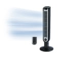 thumbnail image 1 of Lasko 36" Oscillating 3-Speed Tower Fan and Ionizer with Remote, Black, 2505, 1 of 6