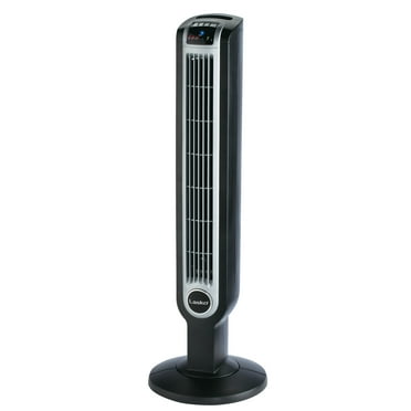 Lasko 36" Oscillating 3-Speed Tower Fan and Ionizer with Remote, Black, 2505, New
