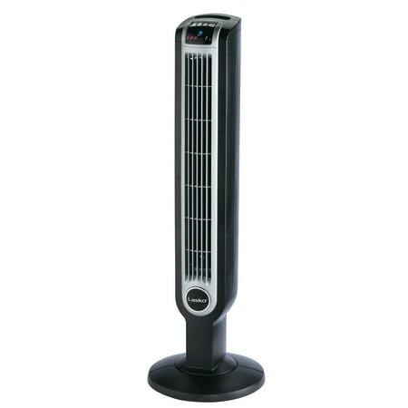 Lasko 36" Oscillating 3-Speed Tower Fan and Ionizer with Remote, Black, 2505, New