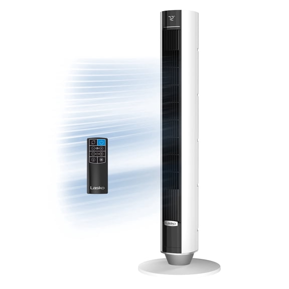 Lasko 40" 12-Speed Oscillating, Remote, 12-Hour Timer, DC Tower Fan TDC402