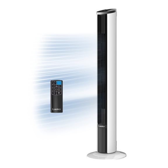 Lasko 42" 12-Speed Oscillating, Remote, 12-Hour Timer, DC Tower Fan TDC427