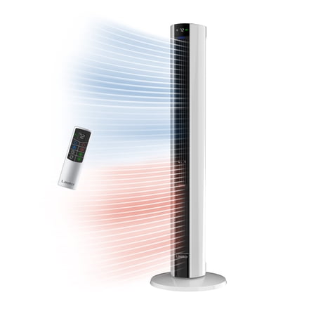 Lasko DUO Comfort FH500 White 1500W 3 Speed, Remote, Tower Fan and Ceramic Space Heater