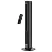 Lasko 42" 1500W Oscillating All Season Tower Fan & Space Heater with Remote, Black, FH610, New