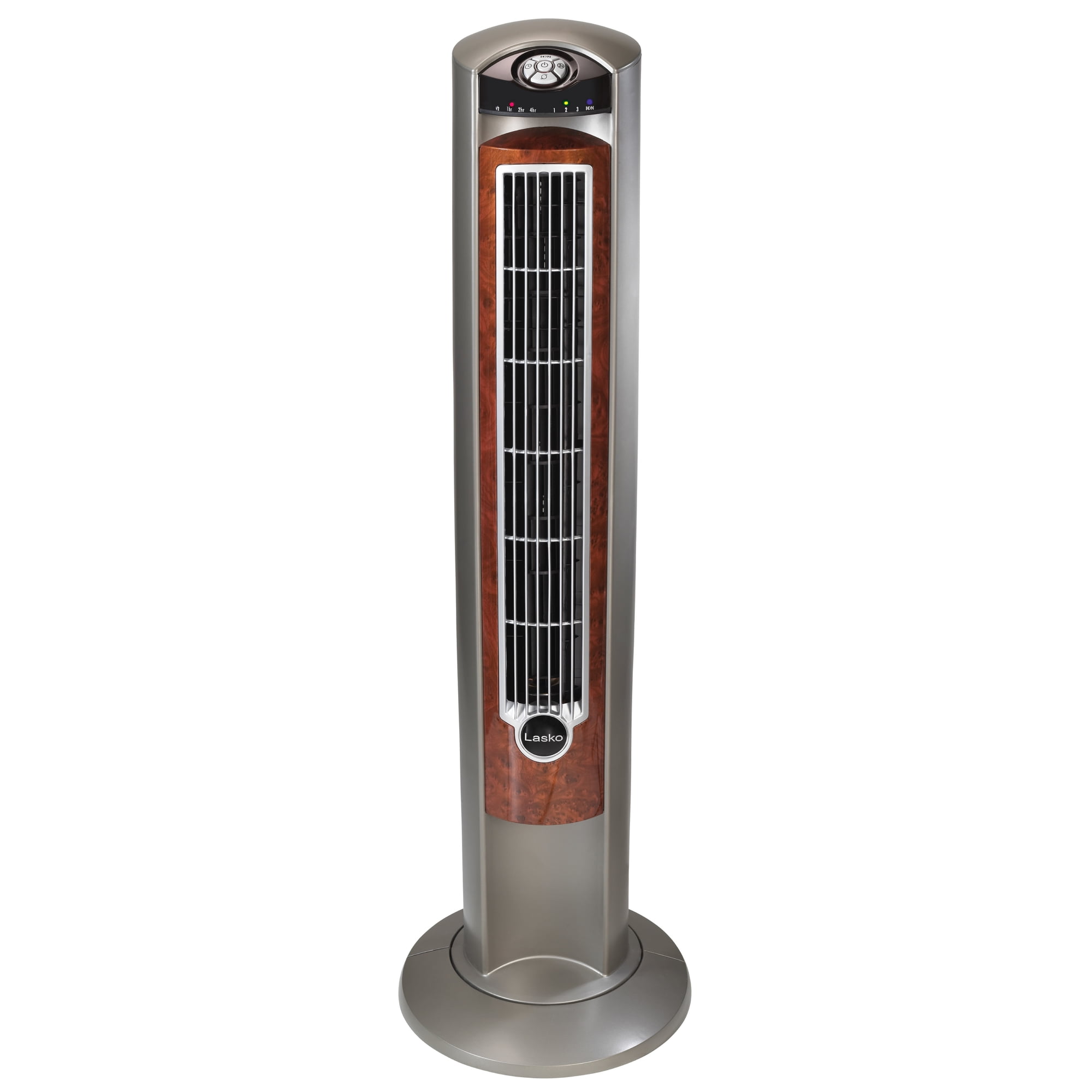 Lasko 42 Wind Curve Tower Fan with Ionizer and Remote, 2554,  Gray/Woodgrain, 13L, New - Walmart.com