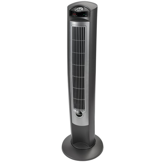 Lasko 42" Wind Curve Tower Fan with Ionizer and Remote Control, Silver, 2551, New