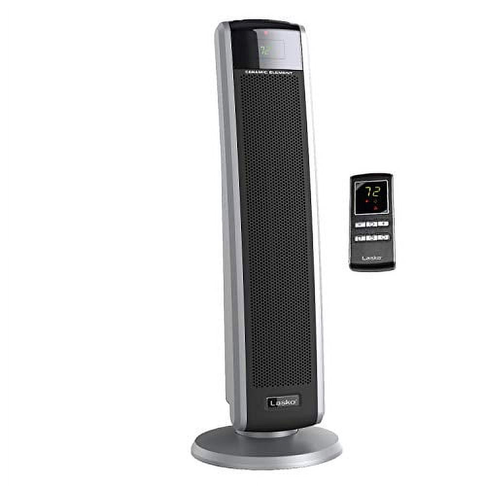 Esora Lasko 5586 Digital Ceramic Tower Heater with Remote, Dark Grey
