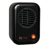 Lasko 6" 200W MyHeat Personal Tabletop Space Heater with Simple Controls, Black, 100, New