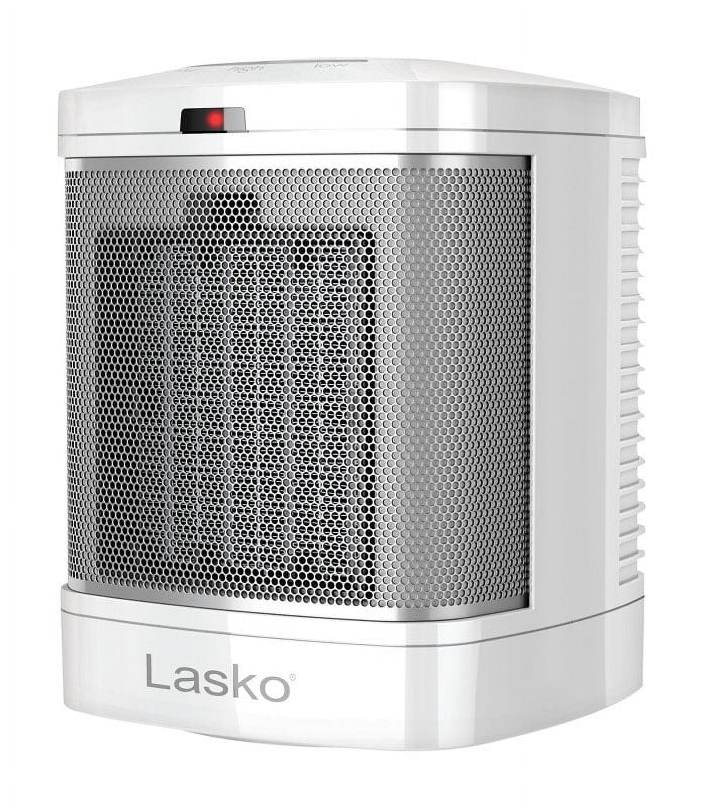 White Ceramic Bathroom Heater with Thermostat and Automatic Shut-off