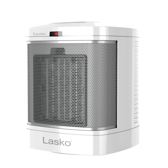 Lasko 8" 1500W Electric Bathroom Space Heater with ALCI Safety Plug and Timer, CD08210