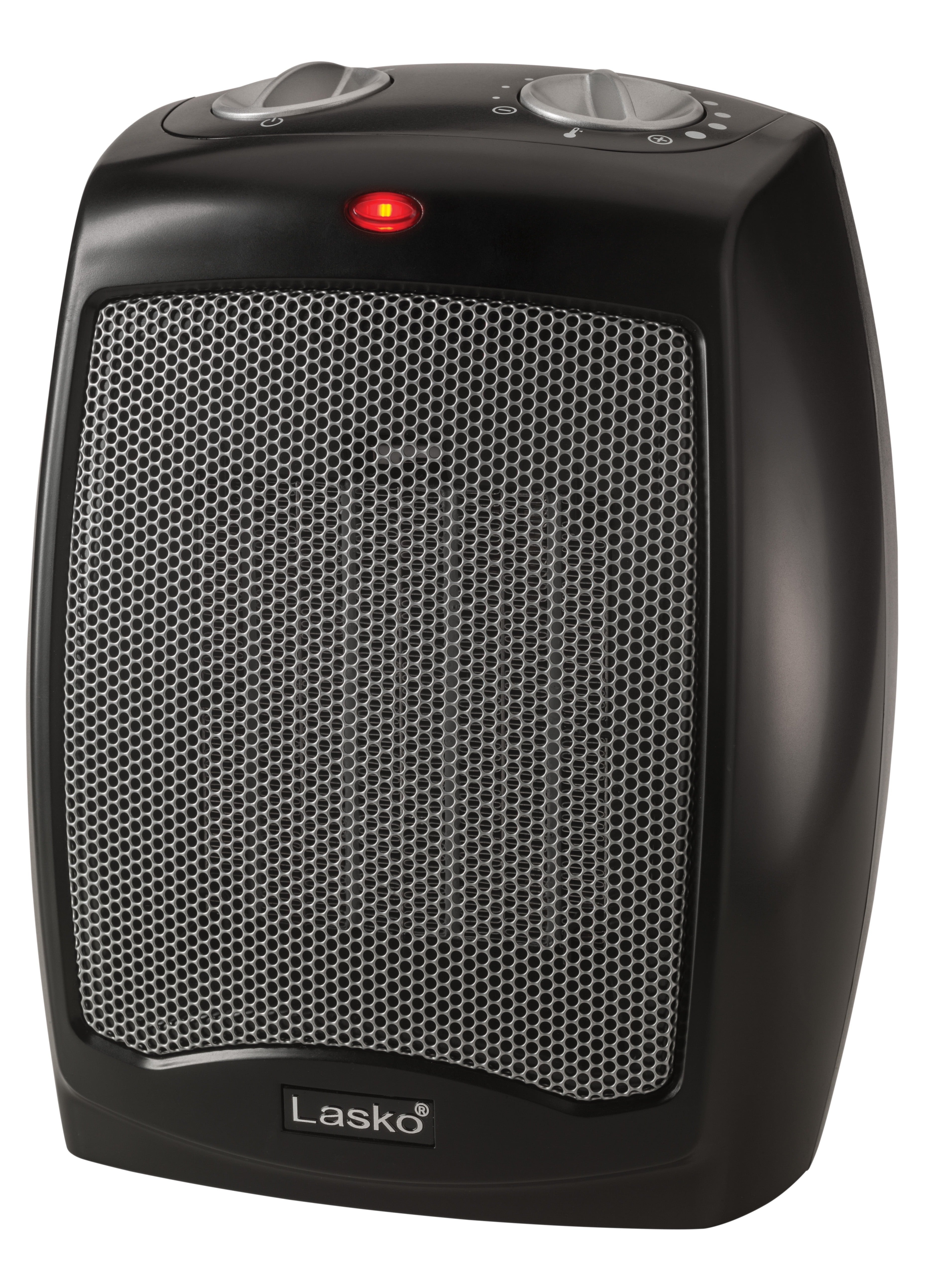 Lasko 9" 1500W Tabletop Ceramic Space Heater with Thermostat, Black, CD09250, New