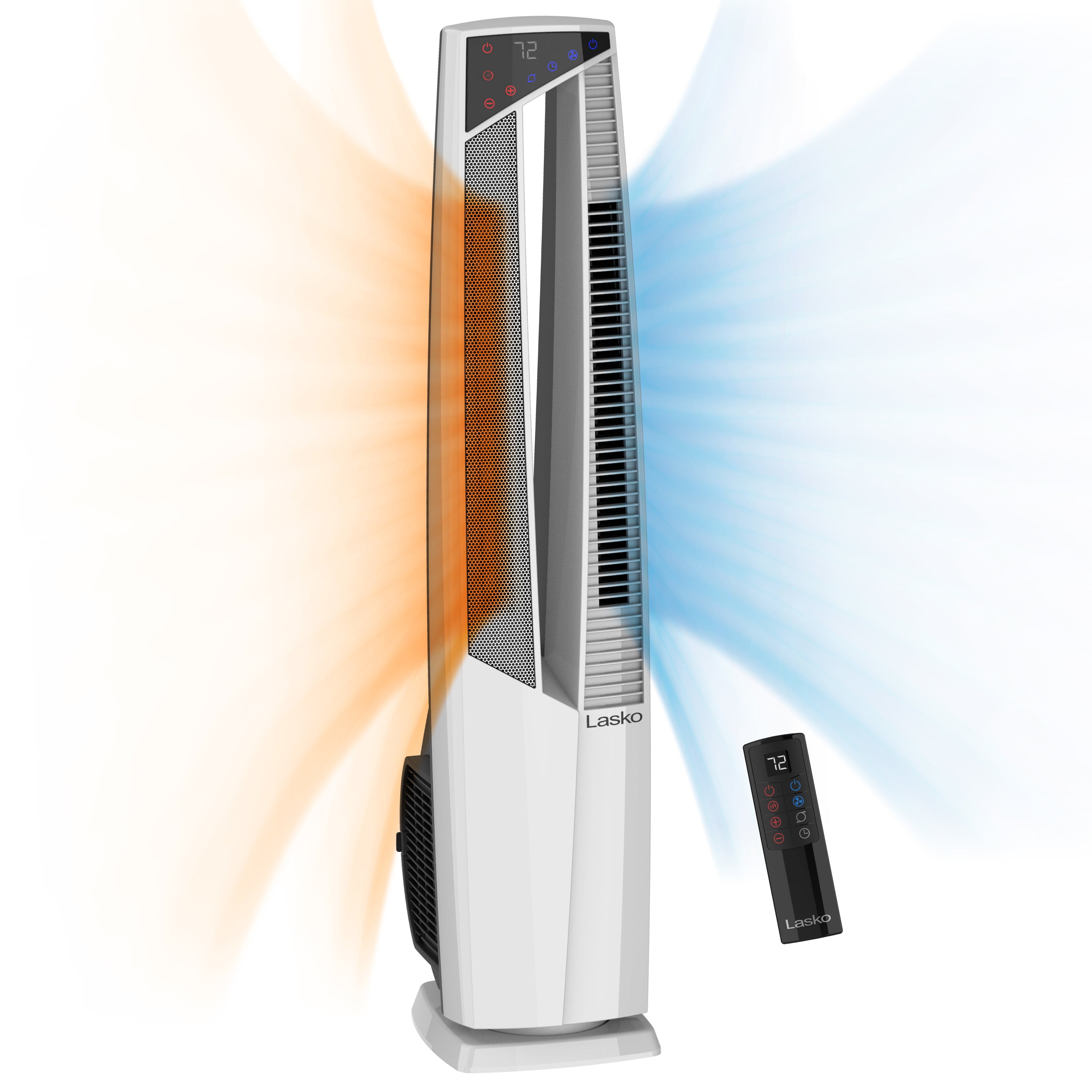 Lasko All Season High Velocity Fan and Ceramic Space Heater with Remote,  FHV820, White - Walmart.com