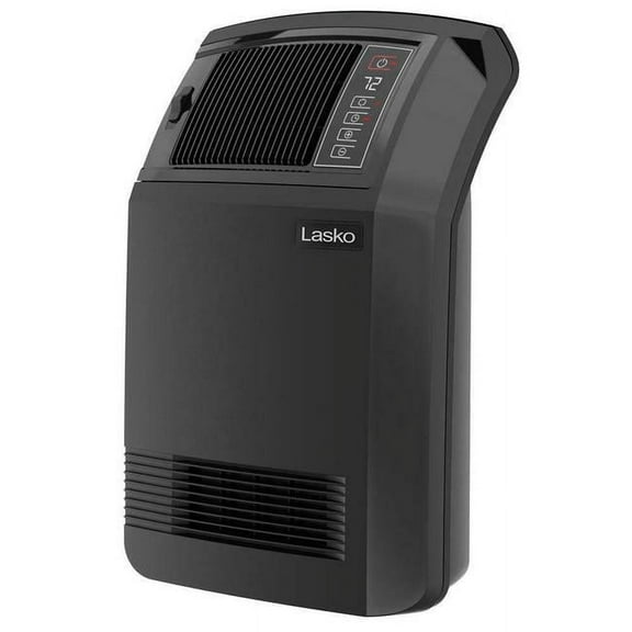Lasko Black 1500W Electric 2 Speed Overheat Protection Ceramic Heater for 150 sq ft