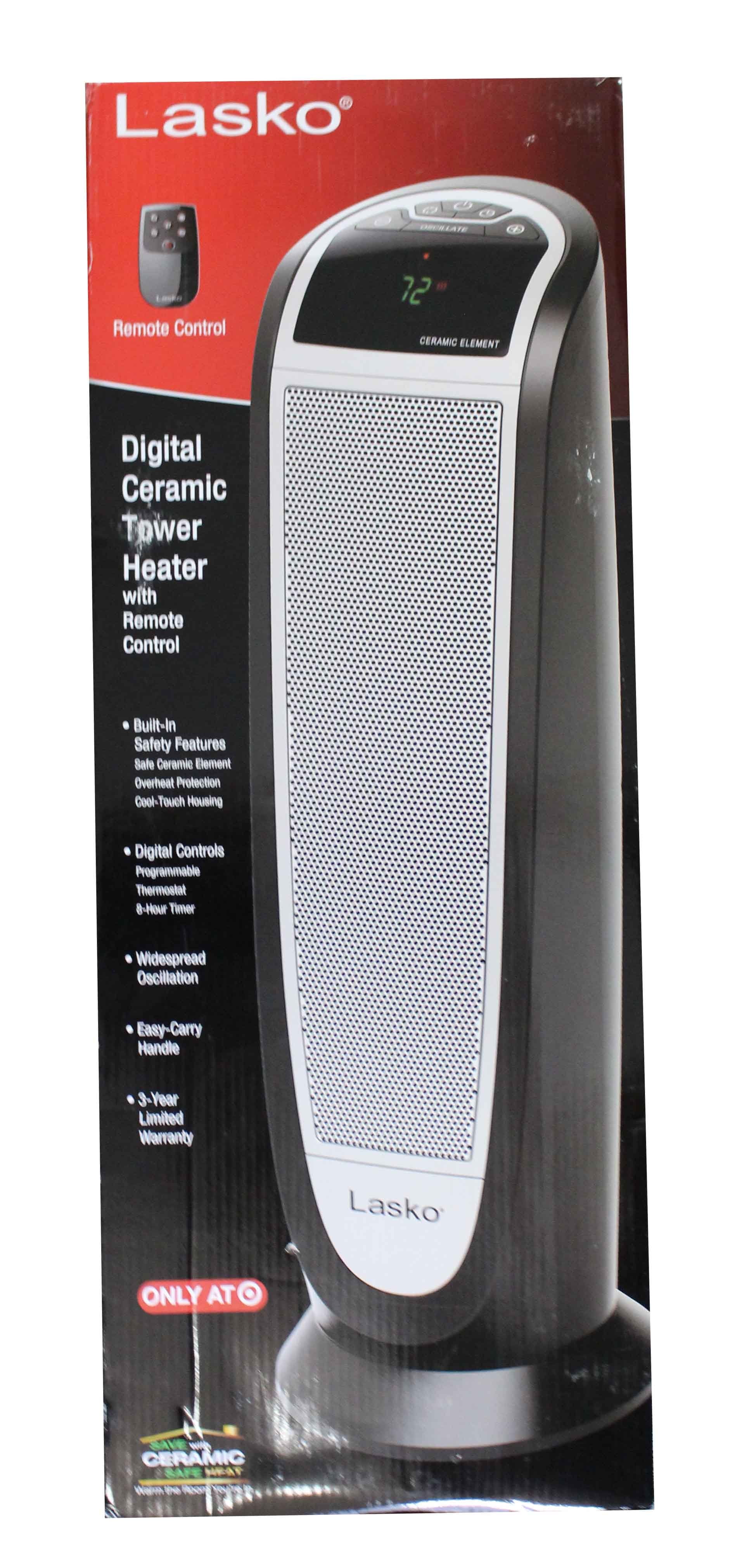 Lasko CT22766 22" Ceramic Tower Remote