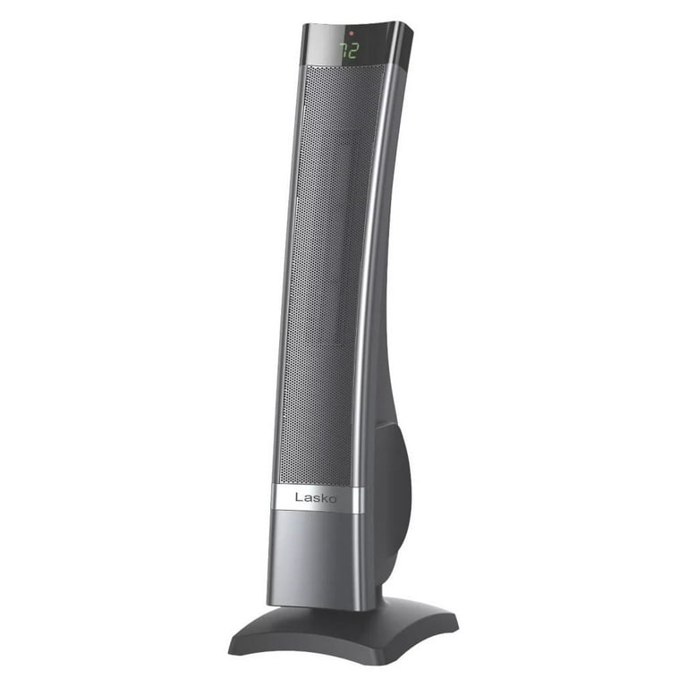 Lasko CT30710 Silver and Black 1500W Electric Oscillating Ceramic
