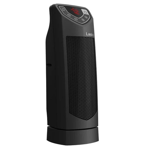 Lasko Ceramic Mini Tower Heater, Compact and Powerful Space Heating for Home or Office