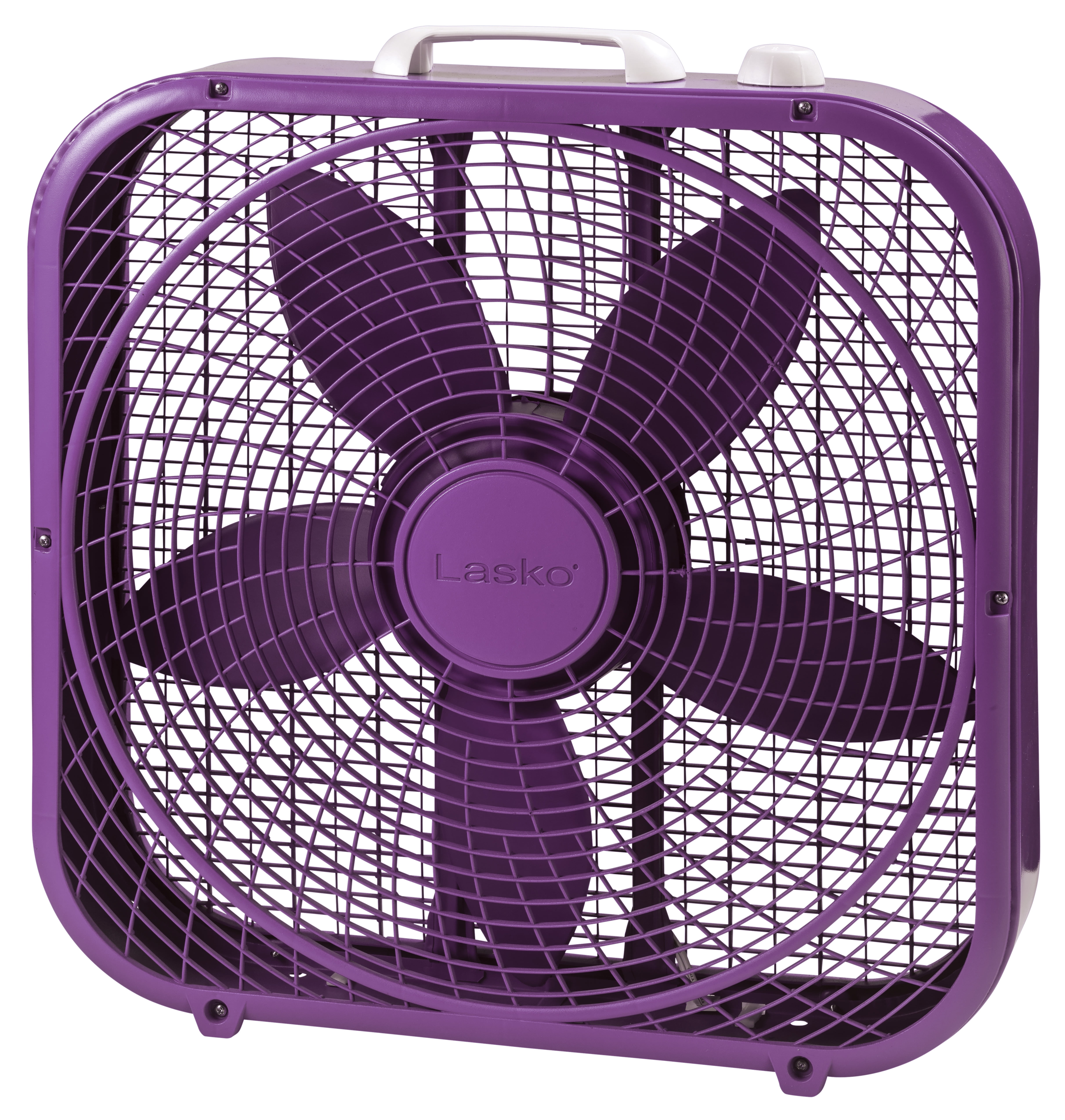Lasko Cool Colors 20 3-Speed Energy Efficient Box Fan, B20309, Purple,  21.5L, New - Walmart.com