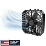 Lasko Cool Colors 20 Box Fan with 3-Speeds, Black UK Ubuy