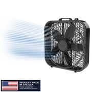 Lasko Cool Colors 20 3-Speed Weather-Resistant Motor Box Fan B20301